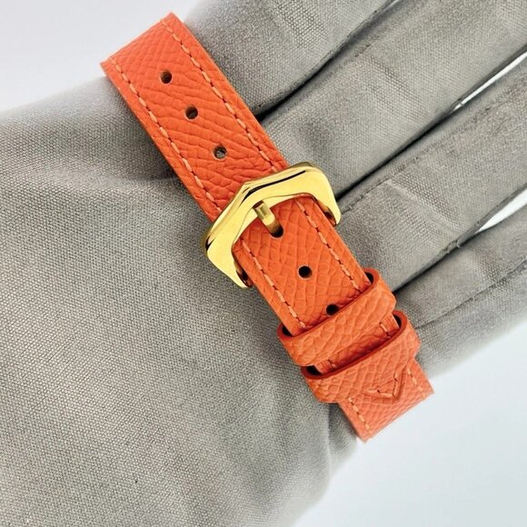 Cartier Tank Americaine 18k Yellow Gold Silver Dial 24mm Quartz Watch 8012905 - Picture 7 of 9